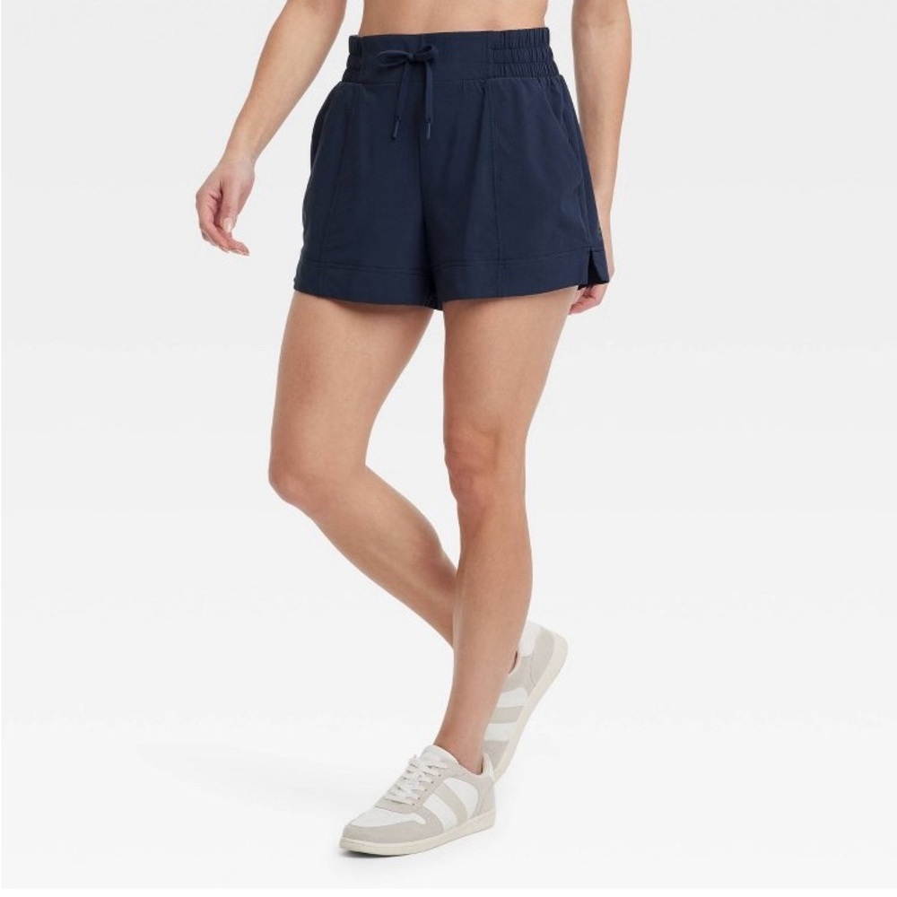 All in Motion by Target Navy Blue Drawstring Athletic Shorts, Small